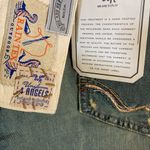 We Are Replay women's S anchor button fly highrise distressed marina jeans 30x31 Blue Photo 5