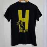 Harry Potter  Hufflepuff Cotton T shirt Size Medium Black Fadec Photo 0
