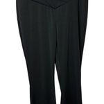 Black High Waist Yoga Pants Flare Leg Criss Cross Waistband Trousers Medium Photo 0