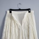potter's pot White A-Line Romantic Feminine Lace Skirt Size L Photo 2
