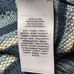 Ralph Lauren Lauren Fringe Trim Cotton Striped Shawl Cardigan One Size Photo 5