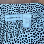 Melrose with Love B&W Spotted Wide Leg Pants Black Size L Photo 1