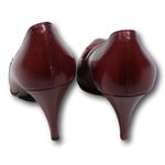 Womens Bally Leather Burgundy Shoes / Heels Size: 7 N Red Size undefined Photo 3