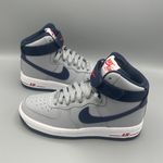 Nike Air Force 1 Hi QS Shoes "Patriots" Wolf Gray Navy / Size 7 Photo 2