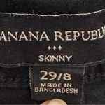Banana Republic  black satin skinny jeans, size 29/8 preppy minimalist comfort Photo 1