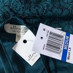 Ultra Flirt Teal Lace Cold-Shoulder Top NWT MEDIUM Photo 6