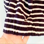 Loft Ann Taylor Navy Blue Striped Cotton Hidden Zipper Cardigan Jacket 4 Photo 5