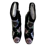 Rebecca Minkoff  Bryce Floral Embroidery Black Ankle Booties Women’s Size 6 NWT Photo 1