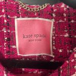 Kate Spade Pink Tweed jacket Blazer with Black Trim size small Photo 2