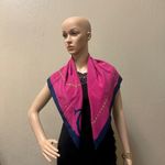 Cartier  Pink and Navy Silk Scarf Photo 1