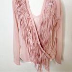 Yoana Baraschi  NWT Pink Fringe Top S Photo 2