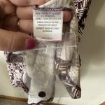 Garnet Hill Button Up Front Knit Tank Dress Size Small Burgundy Print Pattern Photo 5