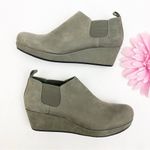 Chocolat Blu Yuliette Leather Wedge Chelsea Boots Booties: Taupe Grey Photo 6