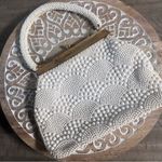 Vintage beaded ivory bag Photo 4