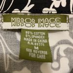 Mirror Image Vintage Black & White Paisley Top Size M Photo 8