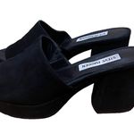 Steve Madden chunky platfom black suede mules Photo 2