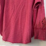 Free People Intimately Eyelet Embroidered Pink Long Sleeve Top Bobo Open Back Photo 2