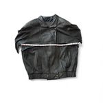 EXPRESS Vintage 90s Leather Bomber Jacket Photo 6