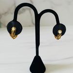 Vintage Purple and Gold Floral Shaped Clip Photo 3