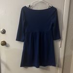AGB Navy Dress Mini Dress 4P Petite Corporate Siren Casual Preppy Classic Indie Blue Photo 4