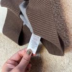 NWT Willow and Wind V Neck blue + creme + brown Swirl Knit Vest Women's Size L Size L Photo 4