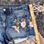 American Eagle  Hi-Rise Festival Denim Floral/Bird Embroidery Women’s Size 4 Photo 9