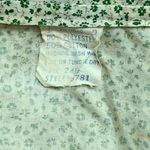 VINTAGE Green Floral Calico Cotton Robe Zip Up Duster with Pockets Size undefined Photo 4