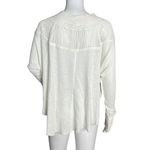Free People  Shirt Womens XS White Spring Valley Lace Tunic Lace Neutral Bohemian Photo 2