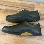 Birkenstock Footprints Leather Slip On Comfort Shoes Loafers Olive Green Photo 9