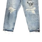 ZARA  Destroyed Distressed Graffitti Jeans 36 Baggy Loose Crop Womens Mens Unisex Photo 3