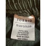 Torrid  Linen Spandex Blend Green Pull On Drawstring Pocket Shorts Size 0 Photo 5