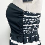 Hurley Black Ivory Tie Dye Crooks Strapless Sweetheart Mini Dress Juniors XL NWT Photo 3