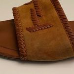 Tod's Tod’s leather-trimmed whipstitched suede slides size 38.5 Photo 7