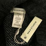 Max Studio Womens Sweater Cowl Neck Color Block Geometric Gray Size S Photo 2