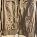 Torrid Bomber jacket jersey hooded zip up brown 1X Photo 6