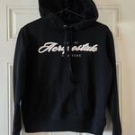 Vintage Aeropostale Hoodie Womens Small Black Long Sleeve Pullover Y2K Logo Photo 0