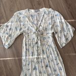 ASOS  Floral Maxi Dress with Blue and White Pattern Size 4 NWT Photo 4