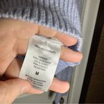 Gianni Bini  Blue Knit Scoop Neck Long Sleeve Pullover Sweater M Photo 7