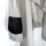 Kenneth Cole Gray & Black Faux Leather Vest Photo 4