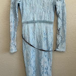 Pretty Little Thing Pretty Little‎ Things Dusty Blue Lace Dress Size 0 NWT Bodycon Photo 0