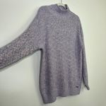Abercrombie & Fitch Knit Mockneck Rollneck Button Back Longline Sweater Photo 3