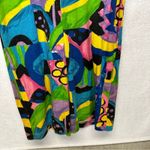 Vintage Hamwear Multicolor Rainbow Geometric Print Sleeveless Retro Romper Sz M Blue Size M Photo 2