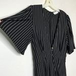 Sage  the Label Jumpsuit Black Pinstripe‎ Photo 4