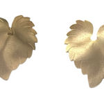 Park Lane Vintage  gold tone leaf shape clip on earrings EVC Photo 0