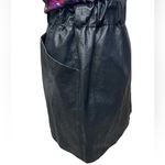 ZARA  Faux Leather Mini Skirt‎ With Side Pockets Size M Photo 5