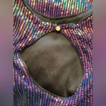 Grace Karin Womens Sequined Blouse Long Bell Sleeve Crew Neck size Small Photo 4