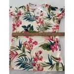 Billabong Rashguard Swim Shirt Size Large Cream Floral UPF 50 Long Sleeve NEWO Photo 10