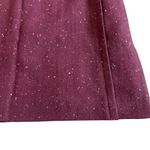 Banana Republic  Burgundy Wool Blend Mini Skirt Faux Wrap Festive Fall Size 6 NWT Photo 2