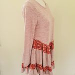 easel  Rust Ruffle-Hem Tunic Dress size small Photo 3