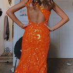 prom girl orange prom dress Photo 1
